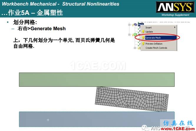 ANSYS材料非线性案例ansys培训课程图片8