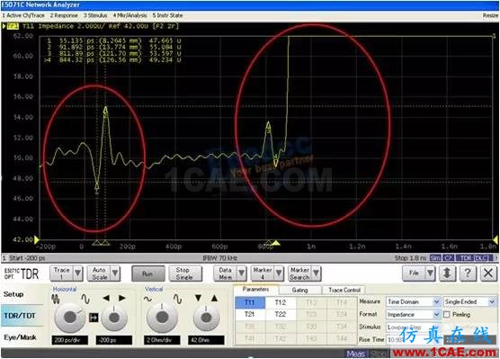 如何用TDR来测试PCB板的线路阻抗【转发】HFSS结果图片1