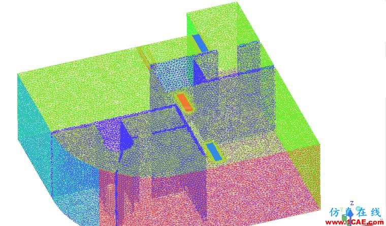 【CFD】酒店套房室内空调流场温度场分析fluent结果图片4