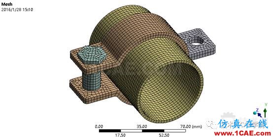 【干货】ANSYS workbench接触问题案例——卡箍连接ansys仿真分析图片5