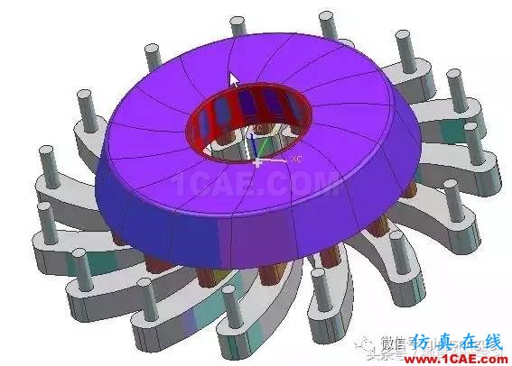 齿轮带着十五个行位弯抽芯，这图高清版ug设计案例图片8