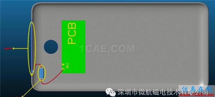 金属机身智能手机FM收音频段天线方案设计HFSS分析案例图片3