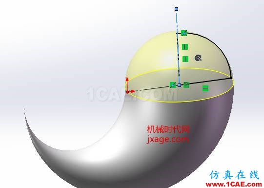 SolidWorks如何通过扫描创建太极图？solidworks simulation培训教程图片12