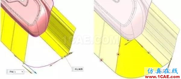 汽车模复杂曲面分型面是如何创建的？技巧都在这！autoform培训的效果图片5