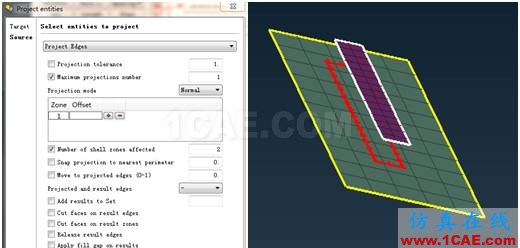 ANSA中MESH面板Projtect命令的应用ANSA应用技术图片7