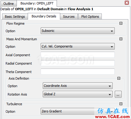 CFX中的Opening边界cfx仿真分析图片6