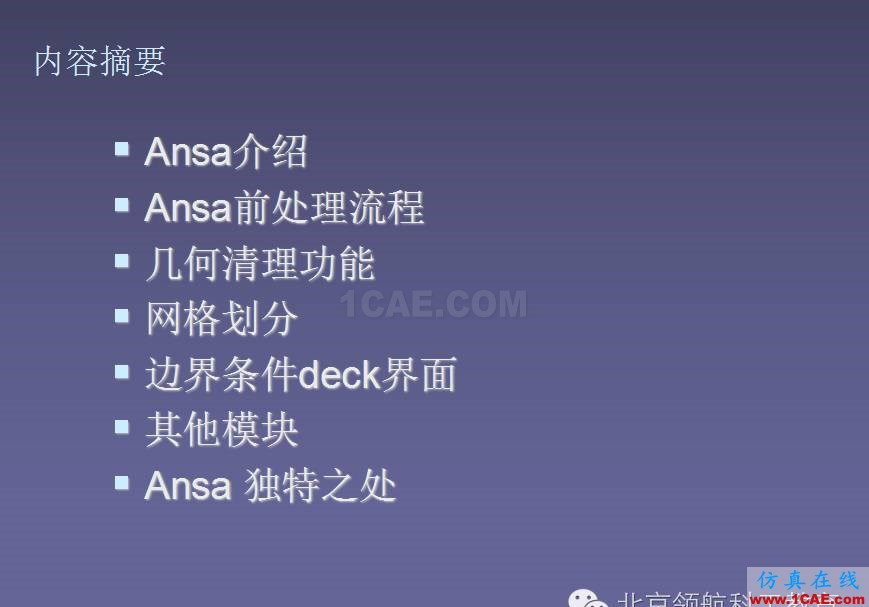 ANSA 初级教程ANSA分析案例图片3