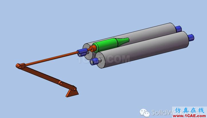 SolidWorks洗瓶机构运动仿真solidworks simulation分析图片11