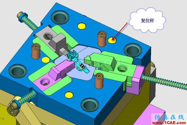 这套汽车传感器支架精密模具如何设计？ug设计案例图片23