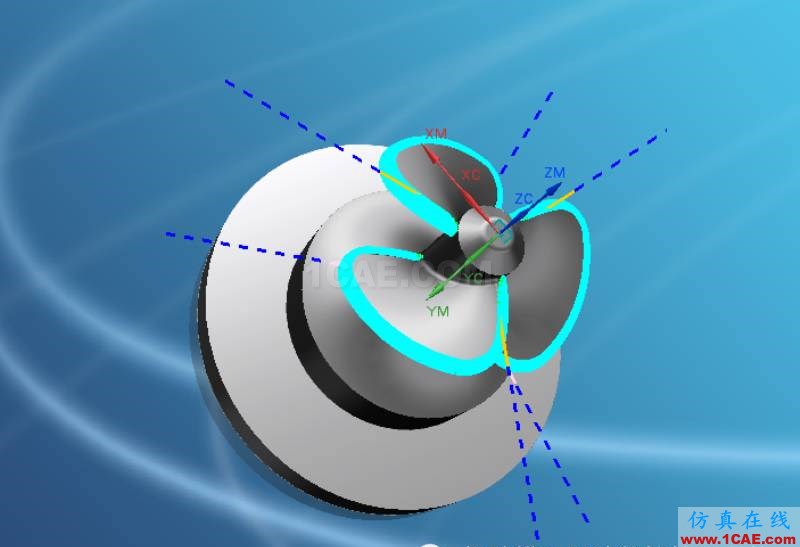 优胜UG10.0叶轮五轴加工案例ug设计技术图片5