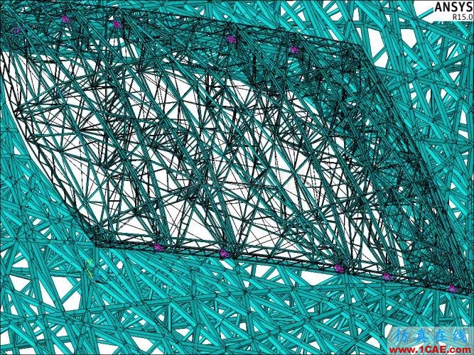 鸟巢ANSYS模型欣赏ansys结构分析图片7