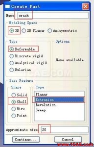 ABAQUS6.9版本XFEM(扩展有限元)例子的详细图解step by step