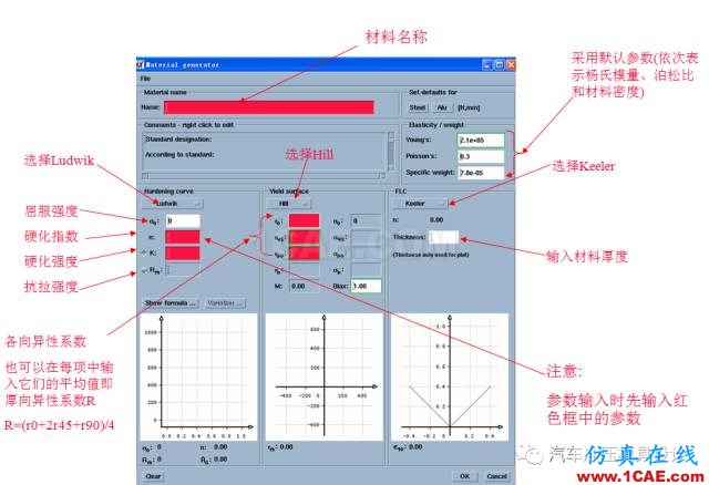 工艺分析软件autoform材料库的材料创建方法autoform图片2