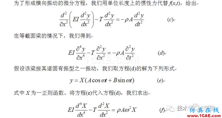 【干货】轴力对简支梁模态的影响——预应力模态ansys培训的效果图片3