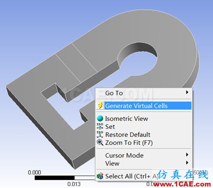 ansys workbench中Meshing建立virtual topology的作用ansys结构分析图片4