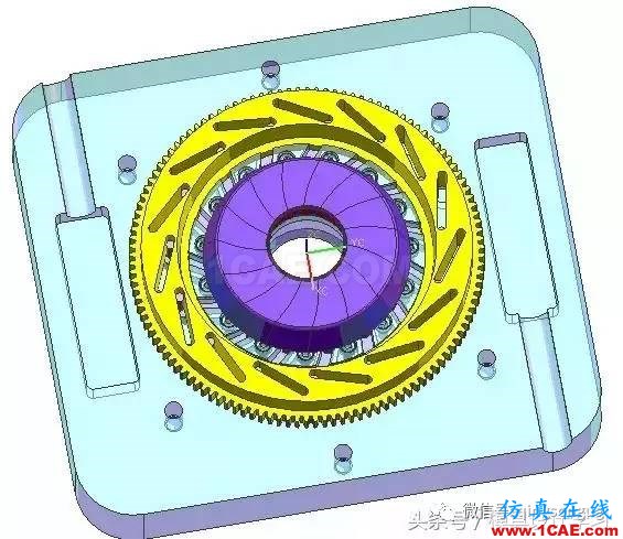 齿轮带着十五个行位弯抽芯，这图高清版ug设计案例图片9