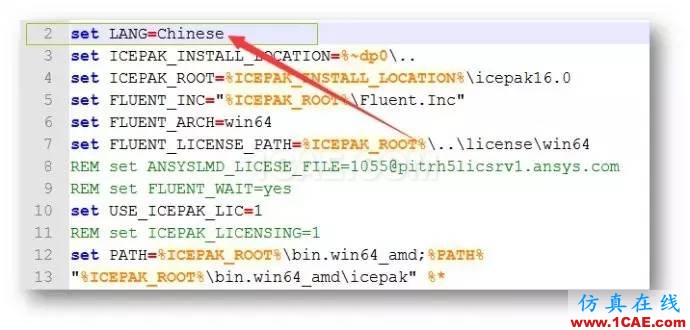 将ANSYS Icepak的界面设置为中文ansys培训的效果图片3