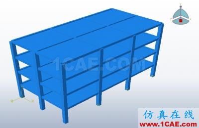 【简单实例】abaqus/CAE建的简单的框架模型(线性框架)