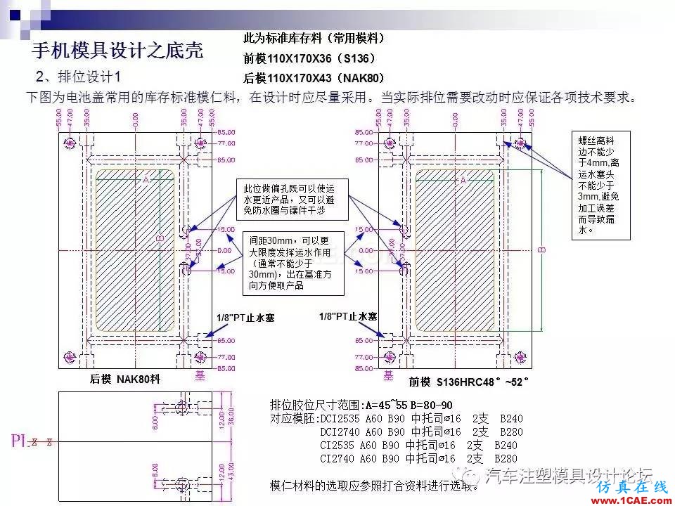 手机模具设计之底壳ug设计图片4