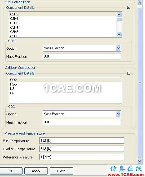 CFX中的Flamelet wbrModel