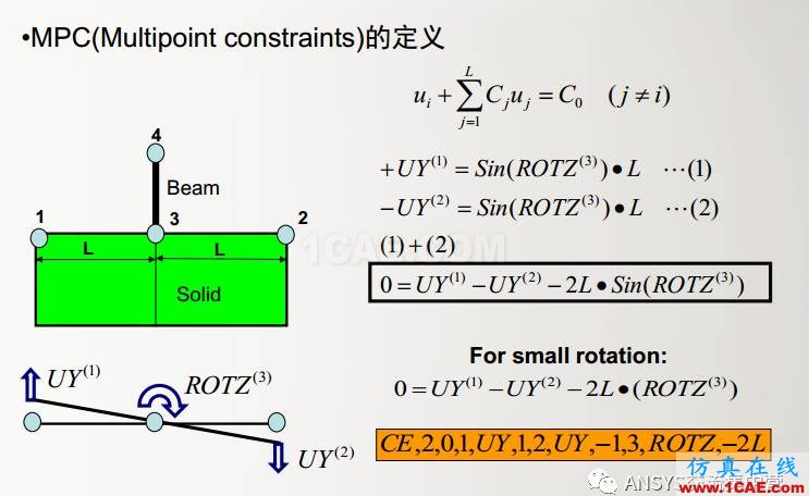 ansys技术专题之 多点约束(MPC)ansys培训的效果图片3