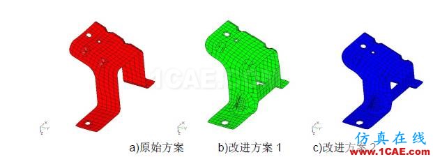 动力总成悬置支架振动噪声设计中的CAE仿真应用hypermesh分析案例图片5