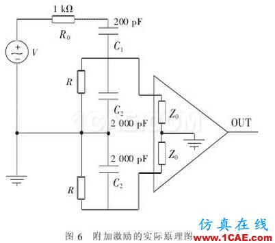 电磁流量计附加激励的实际原理图