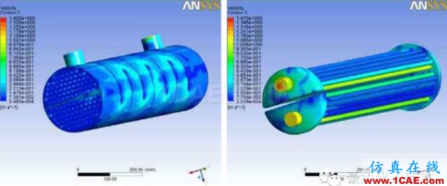 管壳式换热器流动及传热的数值模拟ansys分析案例图片9