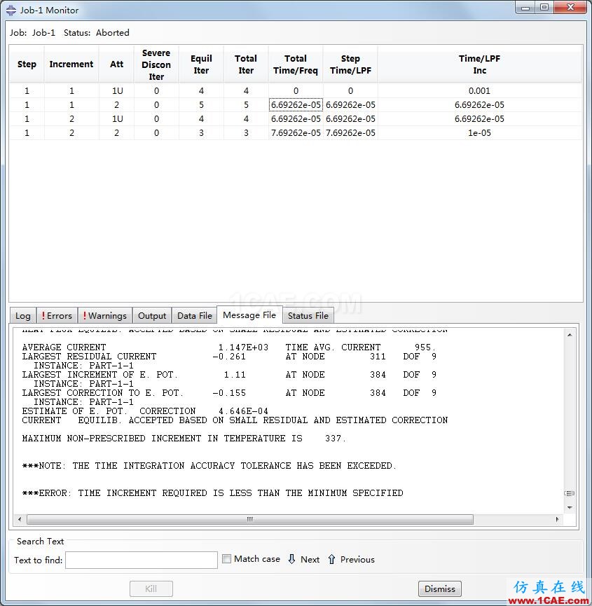 ABAQUS 错误信息的查看-文件在哪里？abaqus有限元资料图片1