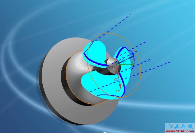 优胜UG10.0叶轮五轴加工案例ug设计技术图片3
