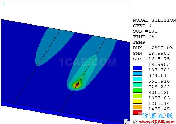 ANSYS薄板多道焊接残余应力有限元分析ansys培训的效果图片6