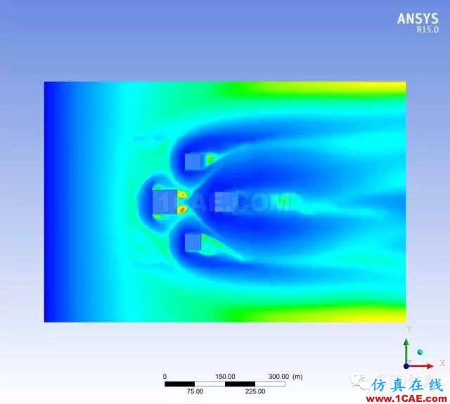 fluent城市建筑流体分析案例，气流，风，和雾霾fluent结果图片6