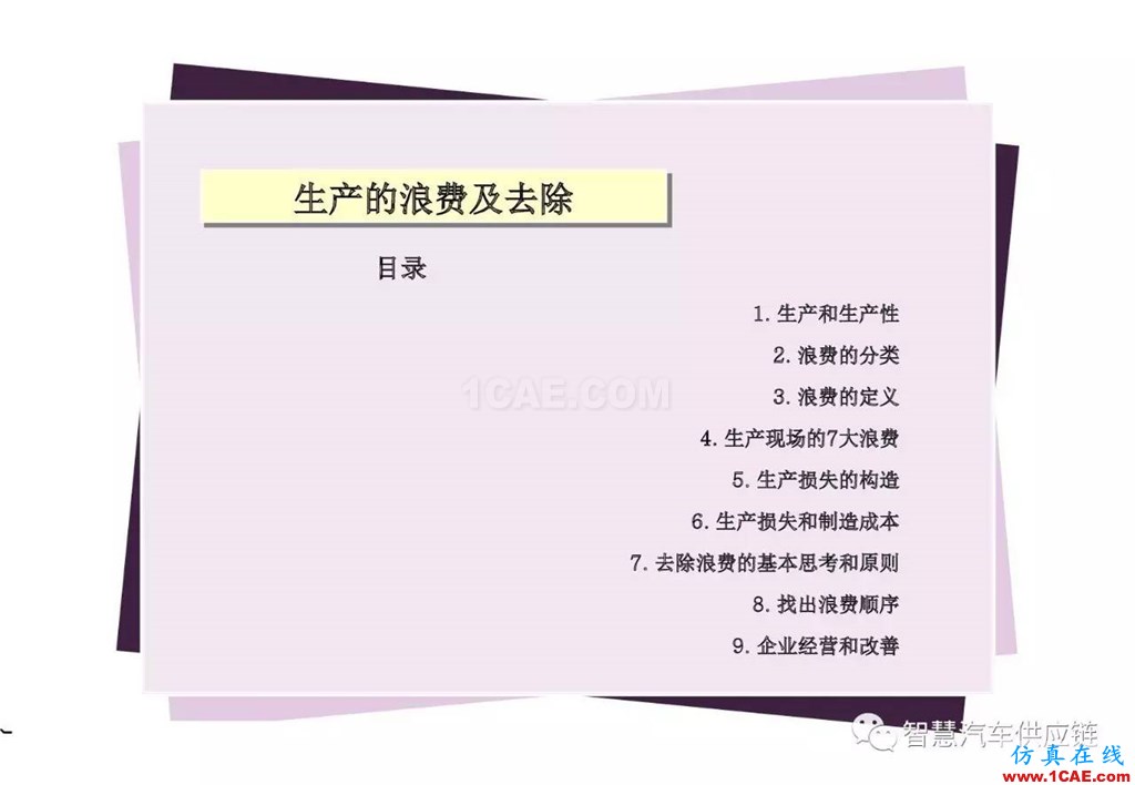 【生产管理】经典培训PPT——生产的浪费及去除机械设计技术图片1