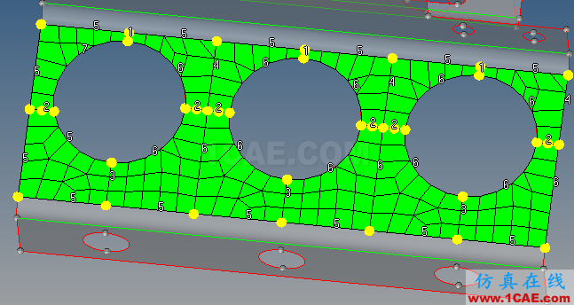 大孔周围的网格调整（Hypermesh基础入门 12）hypermesh培训教程图片7