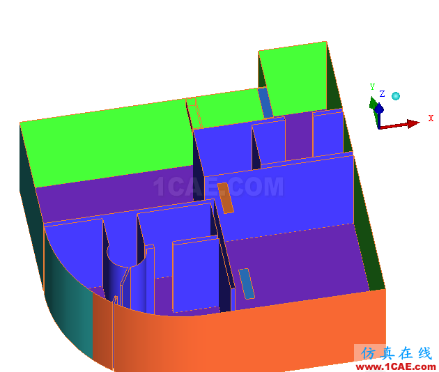 【CFD】酒店套房室内空调流场温度场分析fluent培训的效果图片2