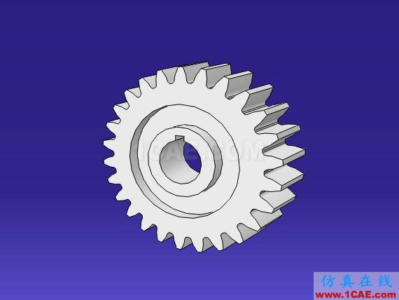 ABAQUS的直齿圆柱齿轮模态有限元分析abaqus有限元仿真图片7
