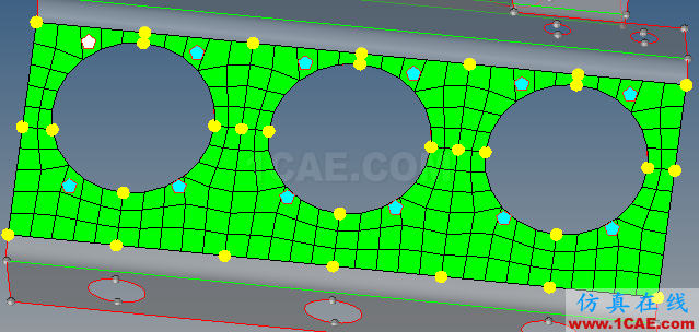 大孔周围的网格调整（Hypermesh基础入门 12）hypermesh应用技术图片9