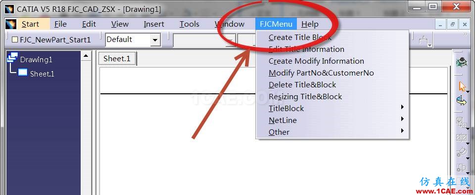 【你不知道的CATIA】FJC标准化图纸模板之图纸框工具的使用Catia分析图片3