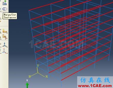 【简单实例】abaqus/CAE建的简单的框架模型(线性框架)