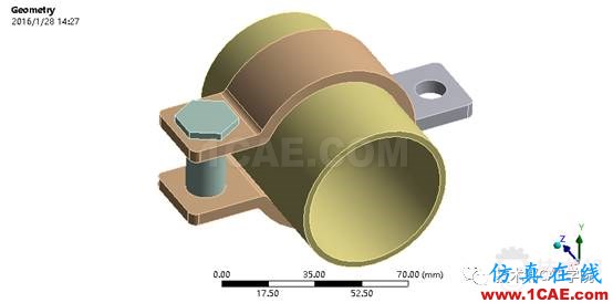 【干货】ANSYS workbench接触问题案例——卡箍连接ansys仿真分析图片2