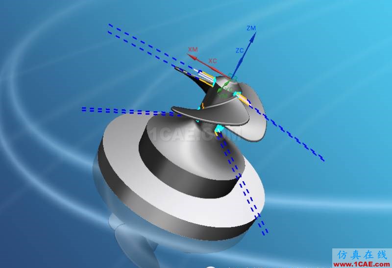 优胜UG10.0叶轮五轴加工案例ug设计技术图片6