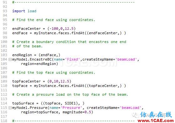 Python与Abaqus系列（3）——脚本案例及代码介绍abaqus静态分析图片11