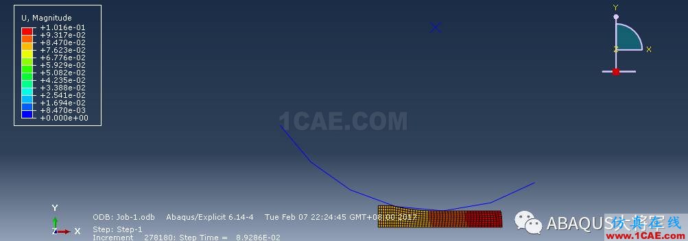 ABAQUS案例的Abaqus/CAE再现—厚板辊压abaqus有限元分析案例图片60