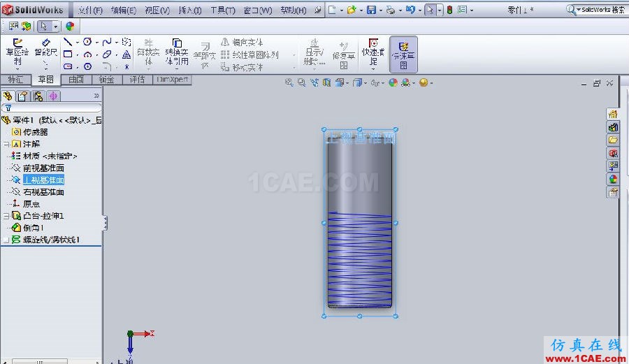 【实用技巧】SOLIDWORKS 螺纹的几种绘制方法solidworks simulation分析案例图片10