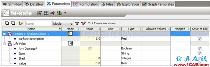 使用Isight中fesafe组件进行表面完整性敏度分析