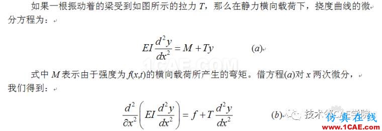 【干货】轴力对简支梁模态的影响——预应力模态ansys培训的效果图片2